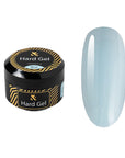 FOX Hard Gel Blue – Elegant Pastellblå gele for negler.