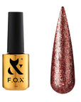 Dyp rød gellack shimmer F.O.X Moulin Rouge 007
