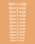 Høykvalitets, transparente gel-tips i matt ballerinaform for perfekt passform og lang holdbarhet.