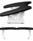 Svart EGO håndstøtte med rengjøringsvennlig overflate