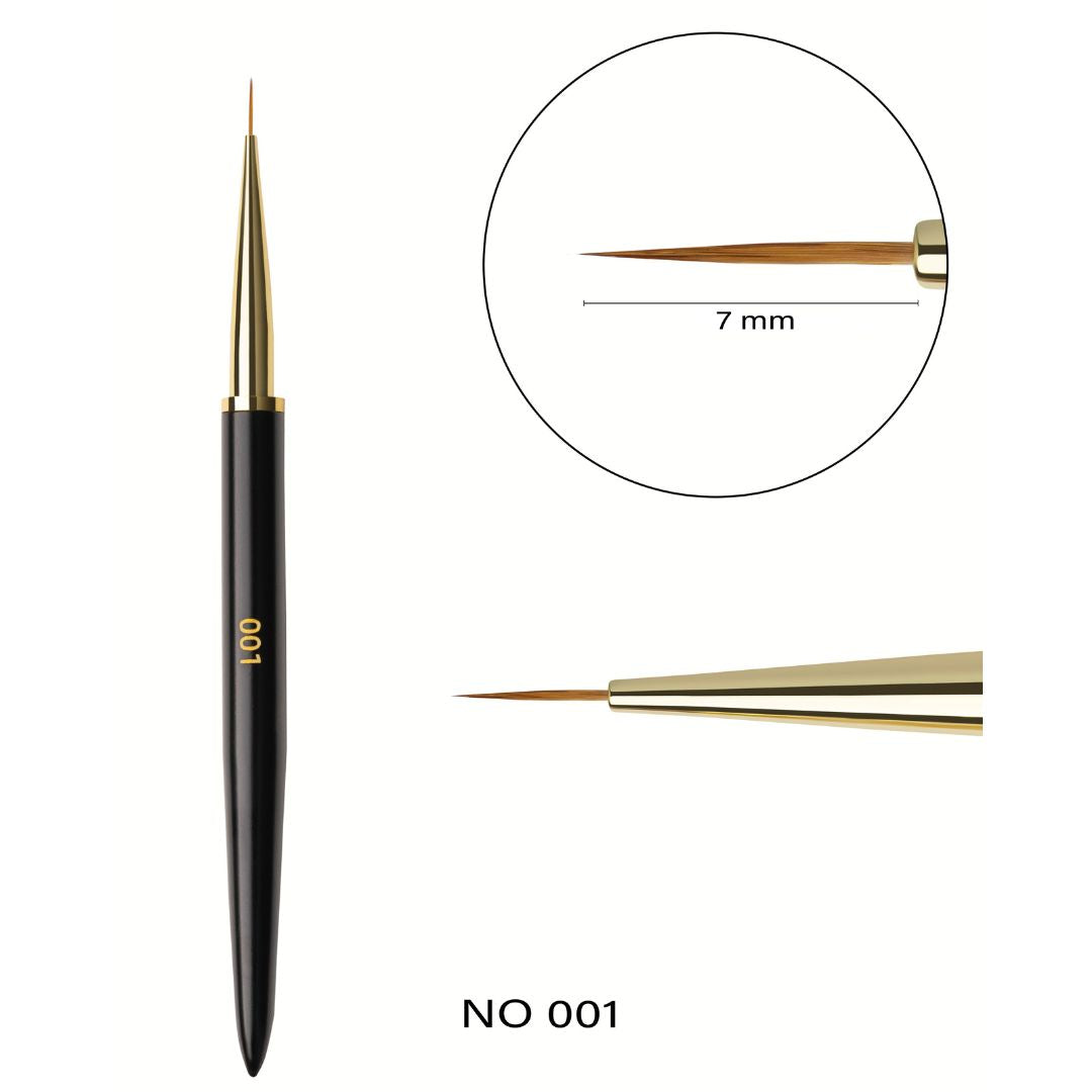 Nail Art Liner Brush med 7mm spiss essensielt verktøy for detaljert og profesjonell neglekunst.