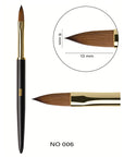 Long Oval Nail Art Brush for akrylgel og polygel, sikrer jevn dekning og glatt finish.