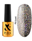 F.O.X Top Blaze 002 - Sølv med holografiske flerfargede sprut.