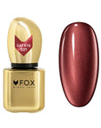 Klar rød F.O.X Cat Eye gellack 021 med metallisk effekt