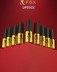 F.O.X Gellack Lipstick – 10 nyanser i røde toner med høy pigmentering og jevn dekning for en perfekt manikyr.