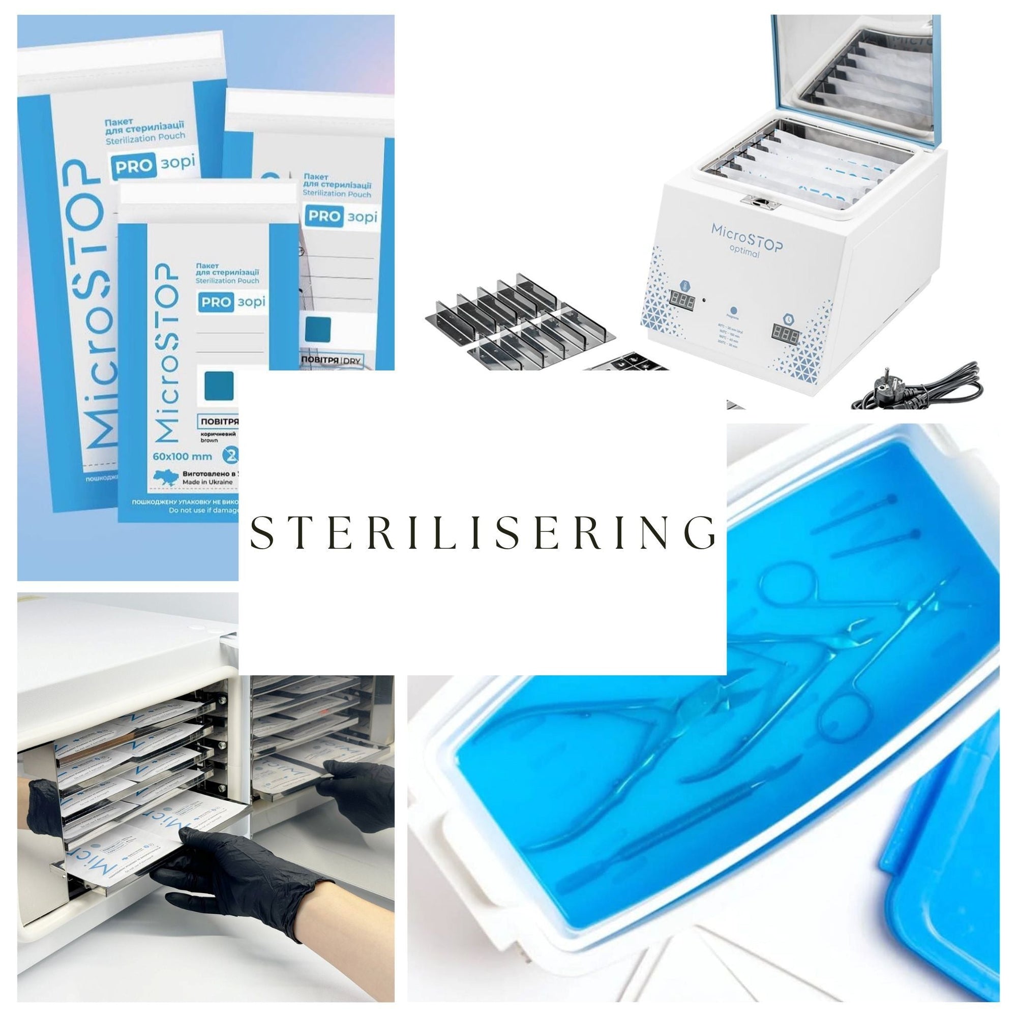Steriliserings produkter og enheter.