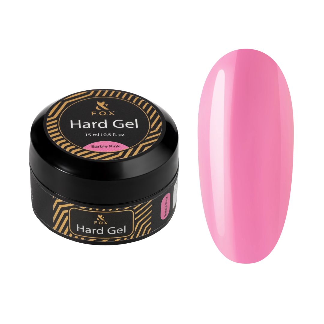 F.O.X Hard Gel Barbie Pink – Perfekt rosa nyanse for unikt design.