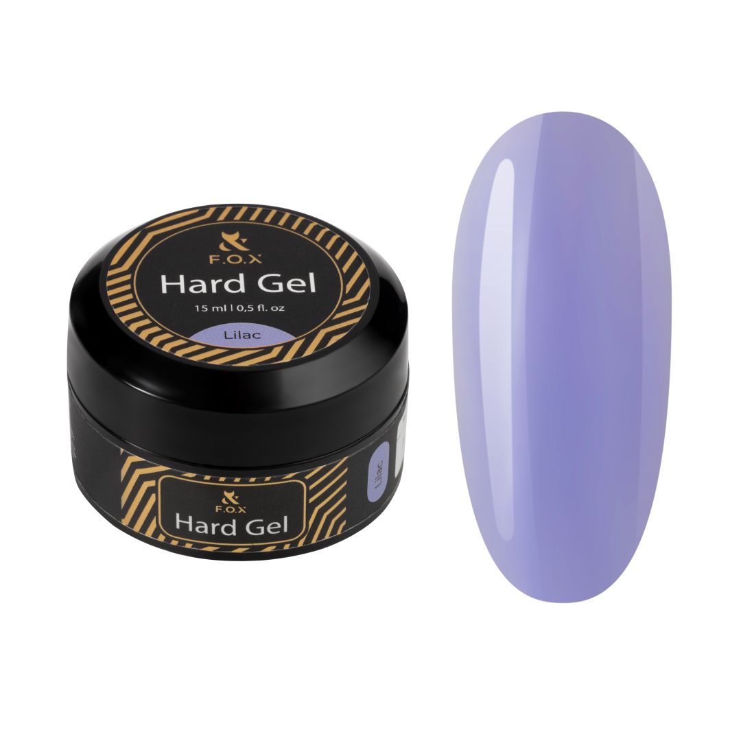 F.O.X Hard Gel Lilac – Selvutjevnende gel i elegant lilla nyanse.