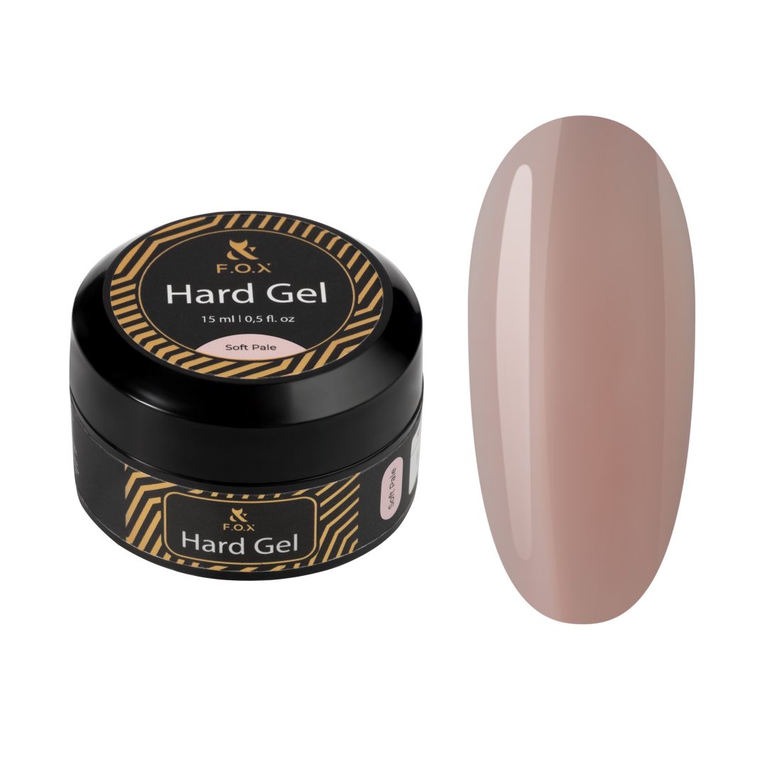 F.O.X Hard Gel Soft Pale – Bygg eller styrk negler med denne fleksible gelen.