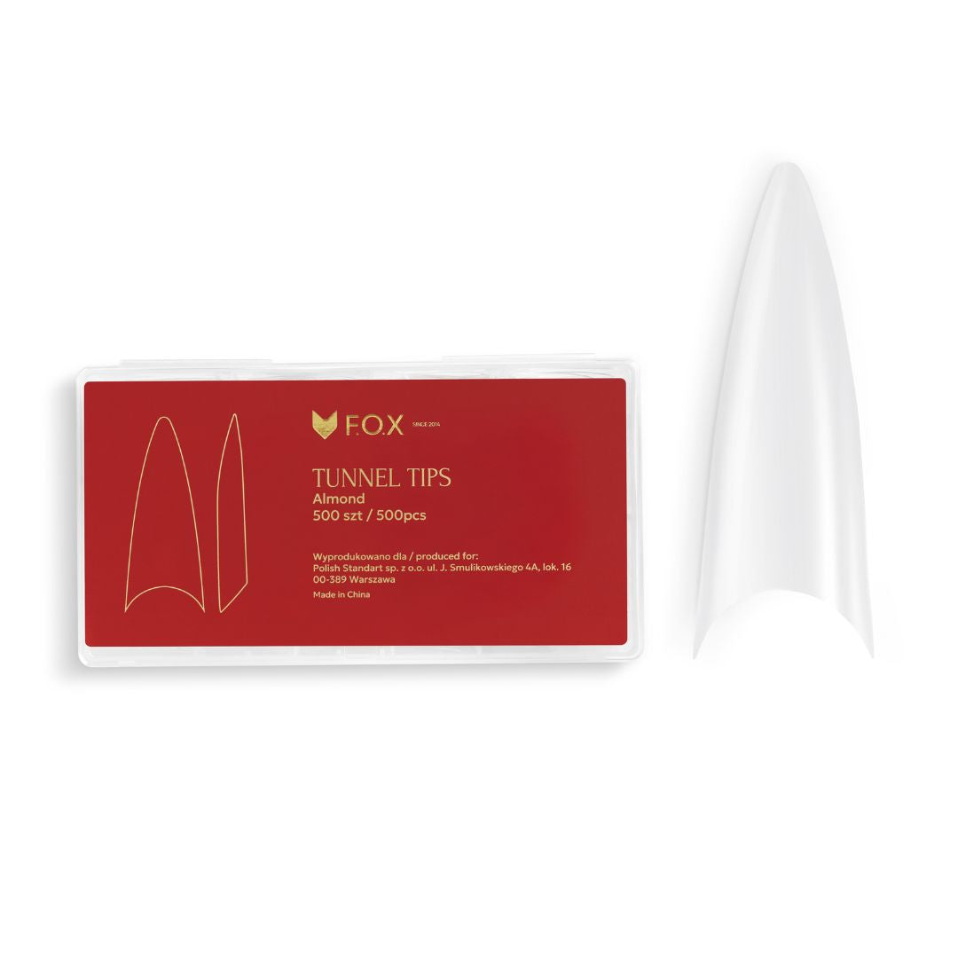Almond tunnel tips til negler med jevn kurve