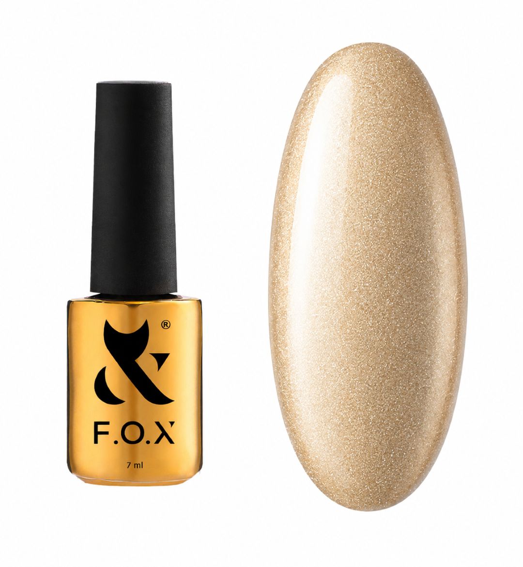 Gull Cat Eye gellack F.O.X 009 med varmt gyllent lysspill