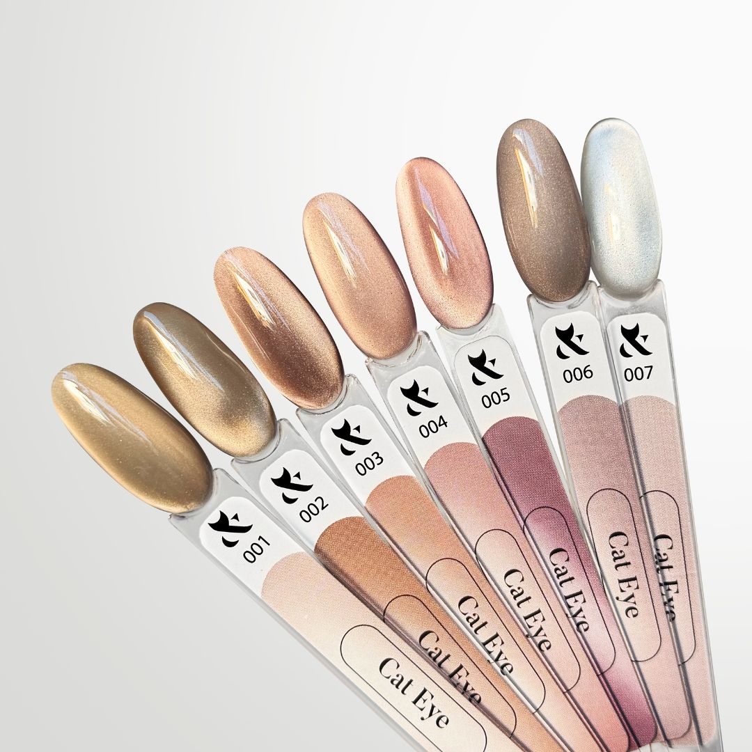 Cat Eye gellack kolleksjon med magnetisk effekt, jevn pigmentering og elegante metalliske nyanser