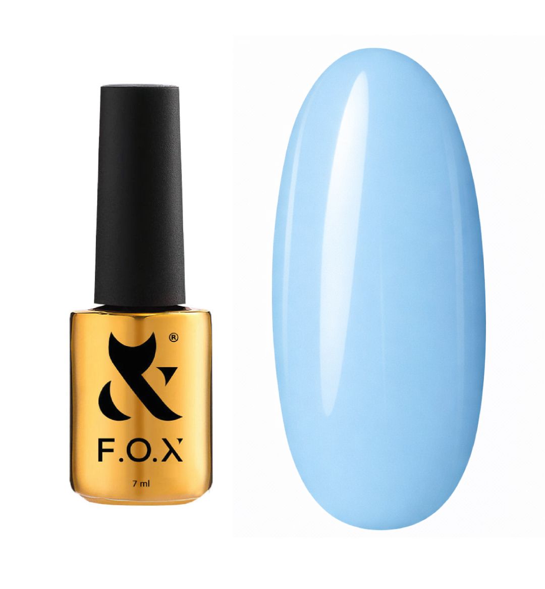 Baby blue gellack pastel F.O.X Spring 002 lys blå tone