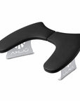 Svart håndstøtte med ergonomisk pute til neglebord