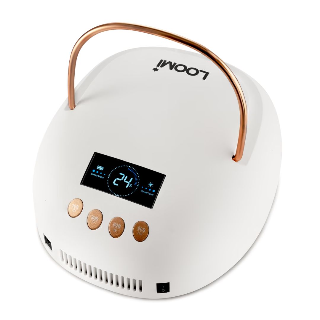 LOOMI profesjonell neglelampe med digitalt display