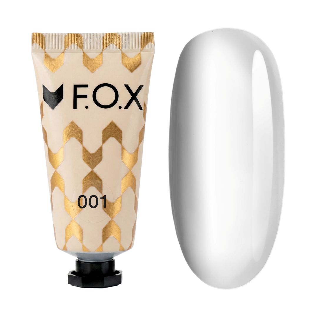 F.O.X Nano Polygel 001 hvit for naturlig forsterkning