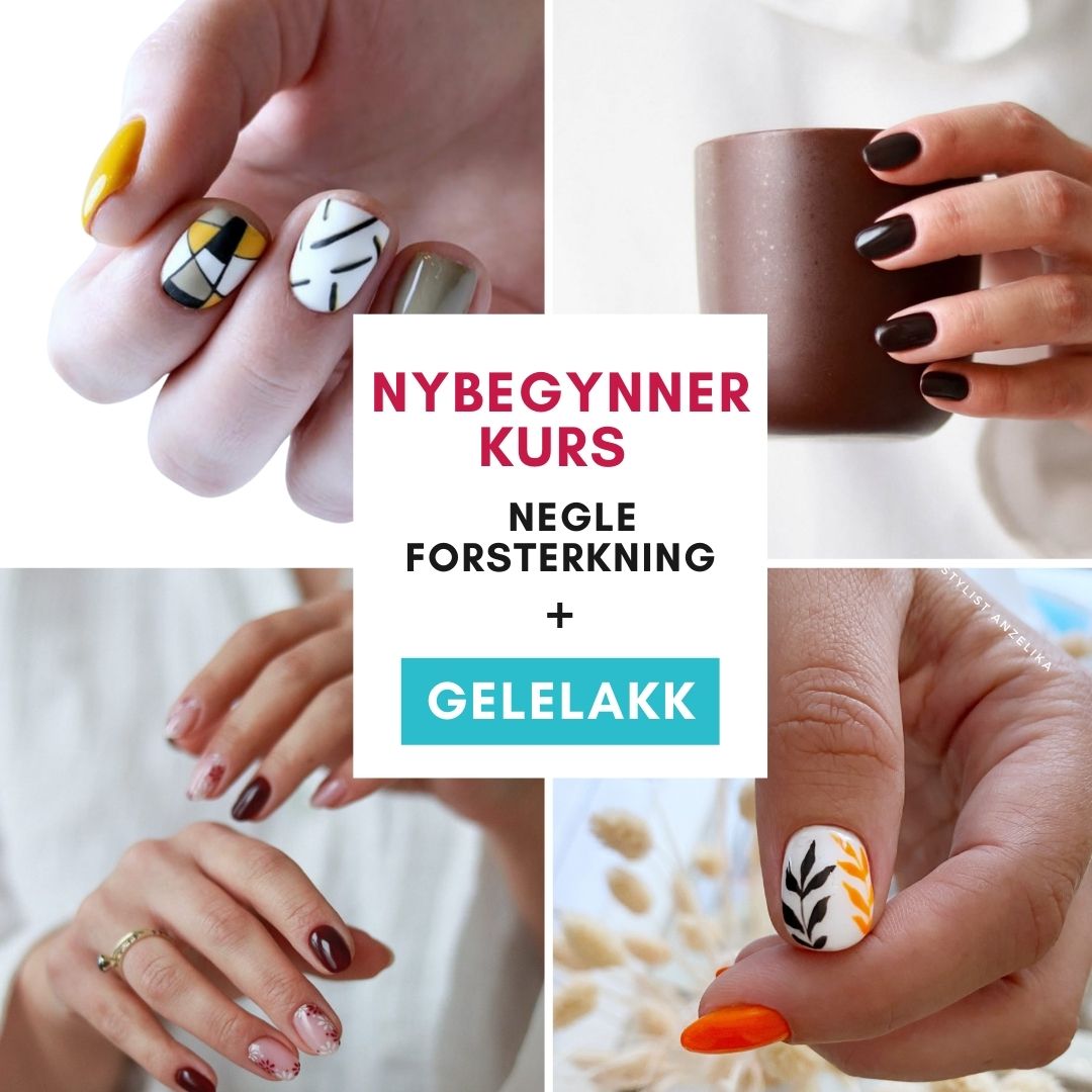 Kurs negle forsterkning og gelelakk med startpakke for nybegynnere.