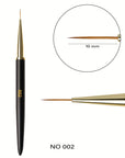 Nail Art Liner Brush optimalisert for elegante franske manikyrer med 10 mm lange fibre for presisjon.