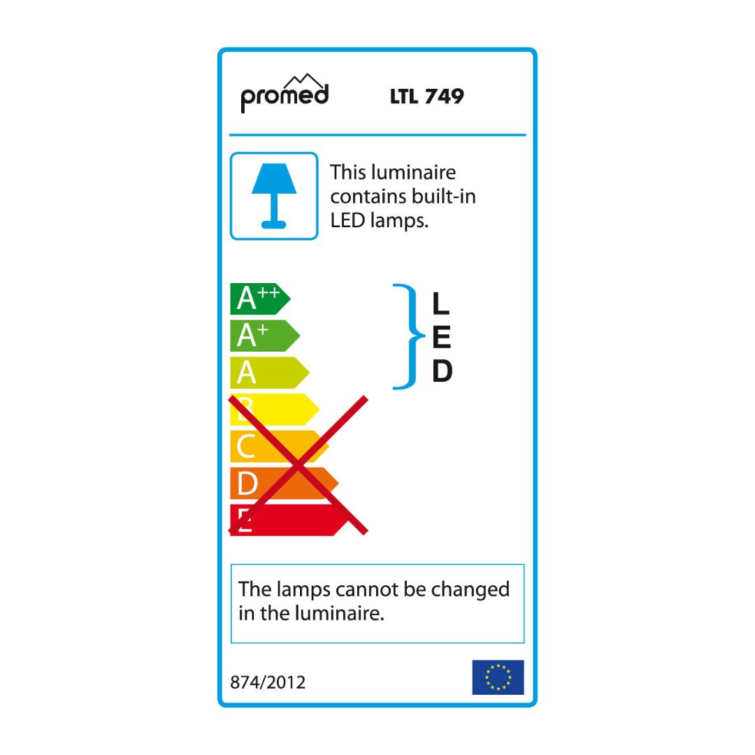 Energieffektiv LED Bordlampe LTL 749 gir klart dagslys med lavt strømforbruk.