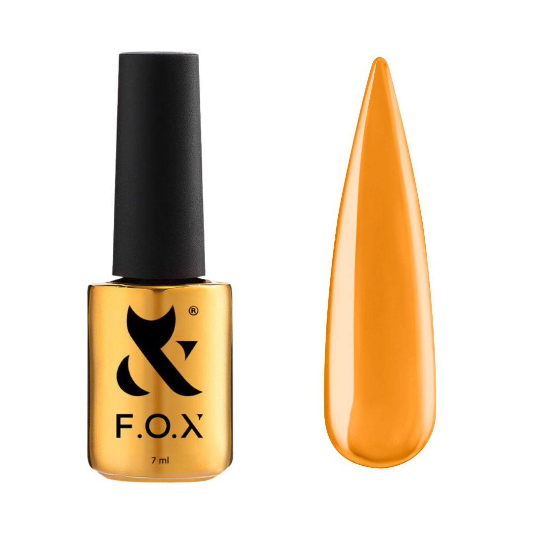 F.O.X Top Rainbow: Orange top coat som gir neglene et levende utseende.