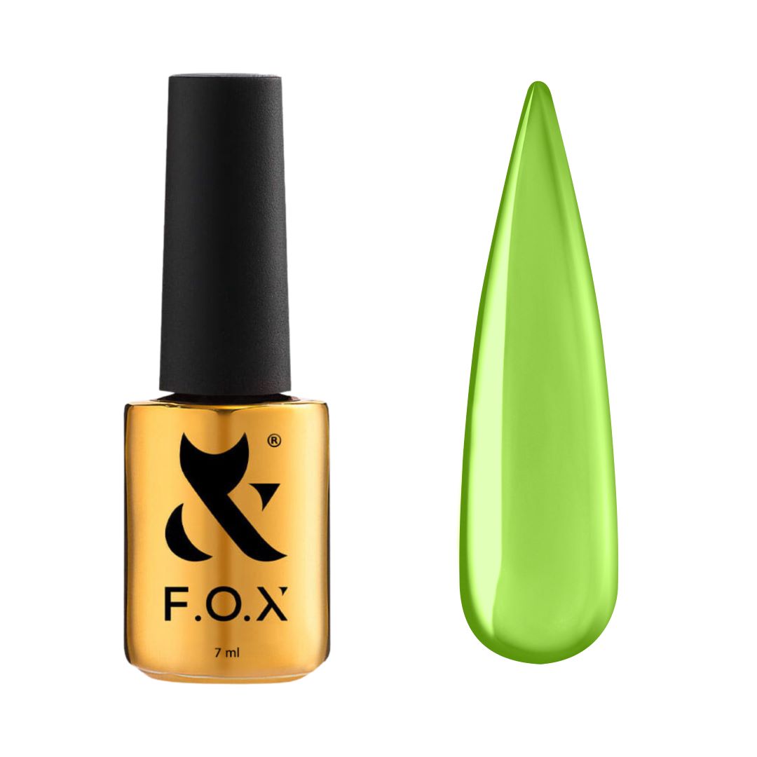 F.O.X Top Rainbow: Grønn top coat for et friskt og levende utseende på neglene.