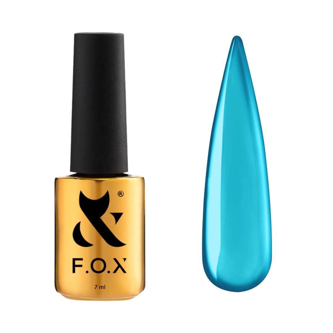 F.O.X Top Rainbow: Blå top coat for en strålende og livlig finish på neglene.