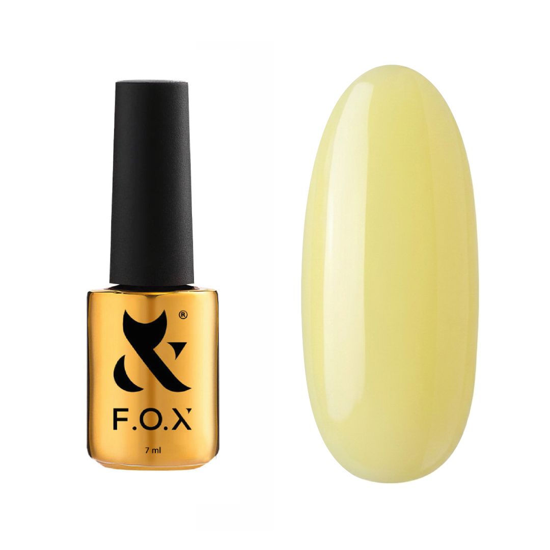 Top coat gul pastel – F.O.X Top Tonal 011