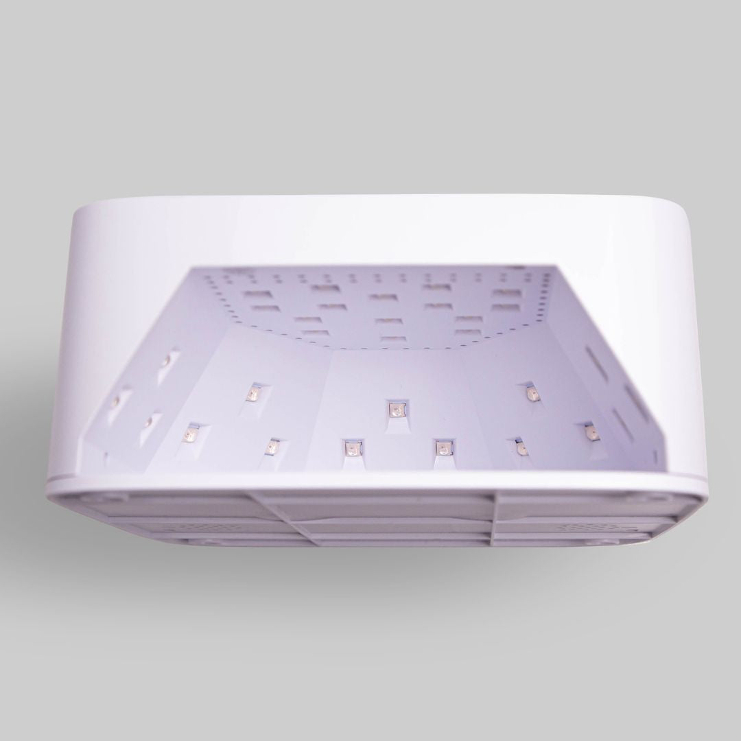 Oppladbar LED/UV-lampe med timerfunksjon og 2500 mAh batteri
