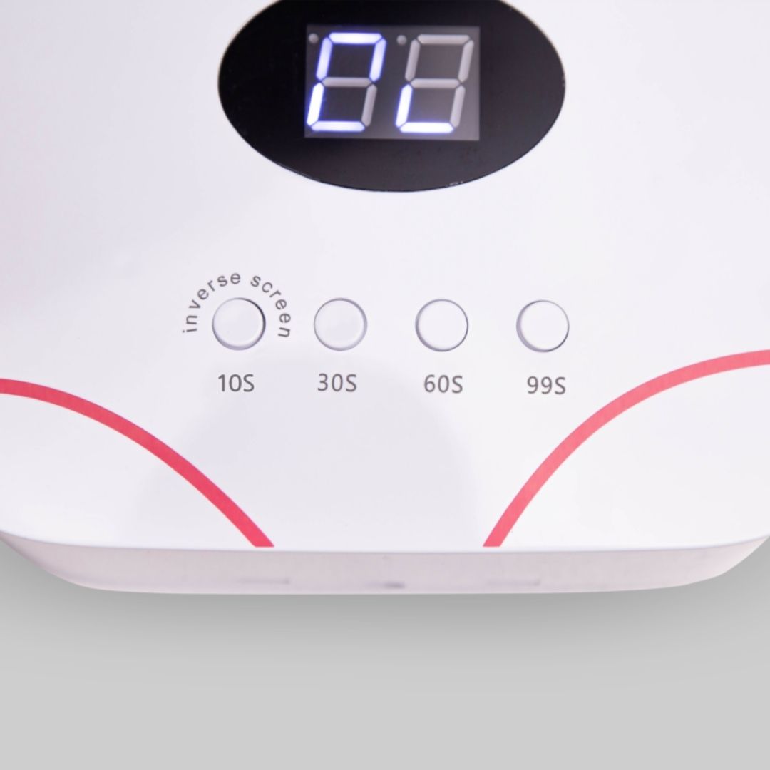 ÜLKA LED+UV lampe 30W med 3 tidsfunksjoner –10, 30, 60 og 99 sekunder for presis herding