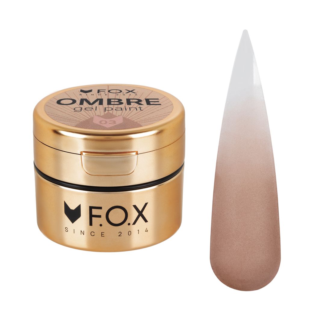 Beige F.O.X Ombre Gel Paint 03 for naturlig gradient