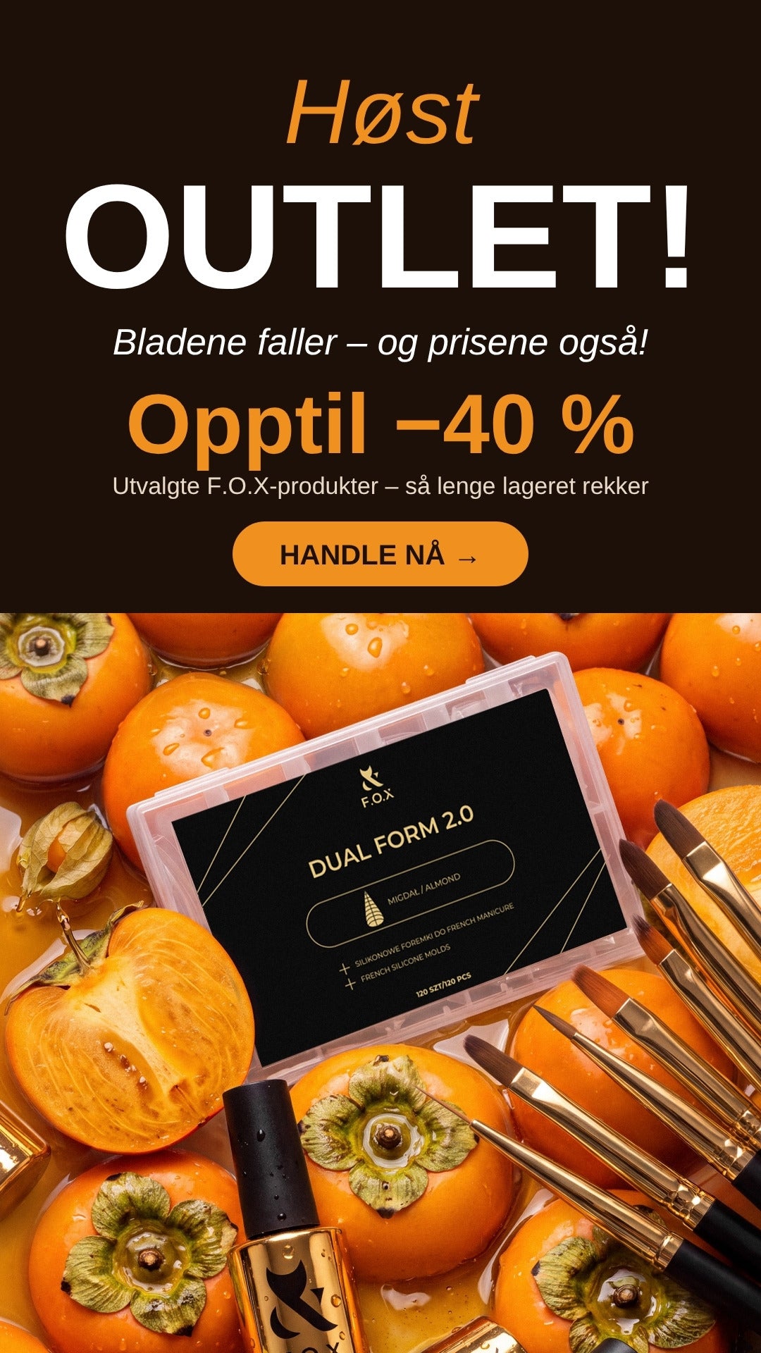 Høst OUTLET – opptil 40 % rabatt på utvalgte F.O.X-produkter