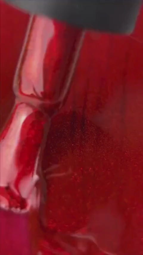 F.O.X Moulin Rouge rød gellack kolleksjon med cat eye og flash effekter