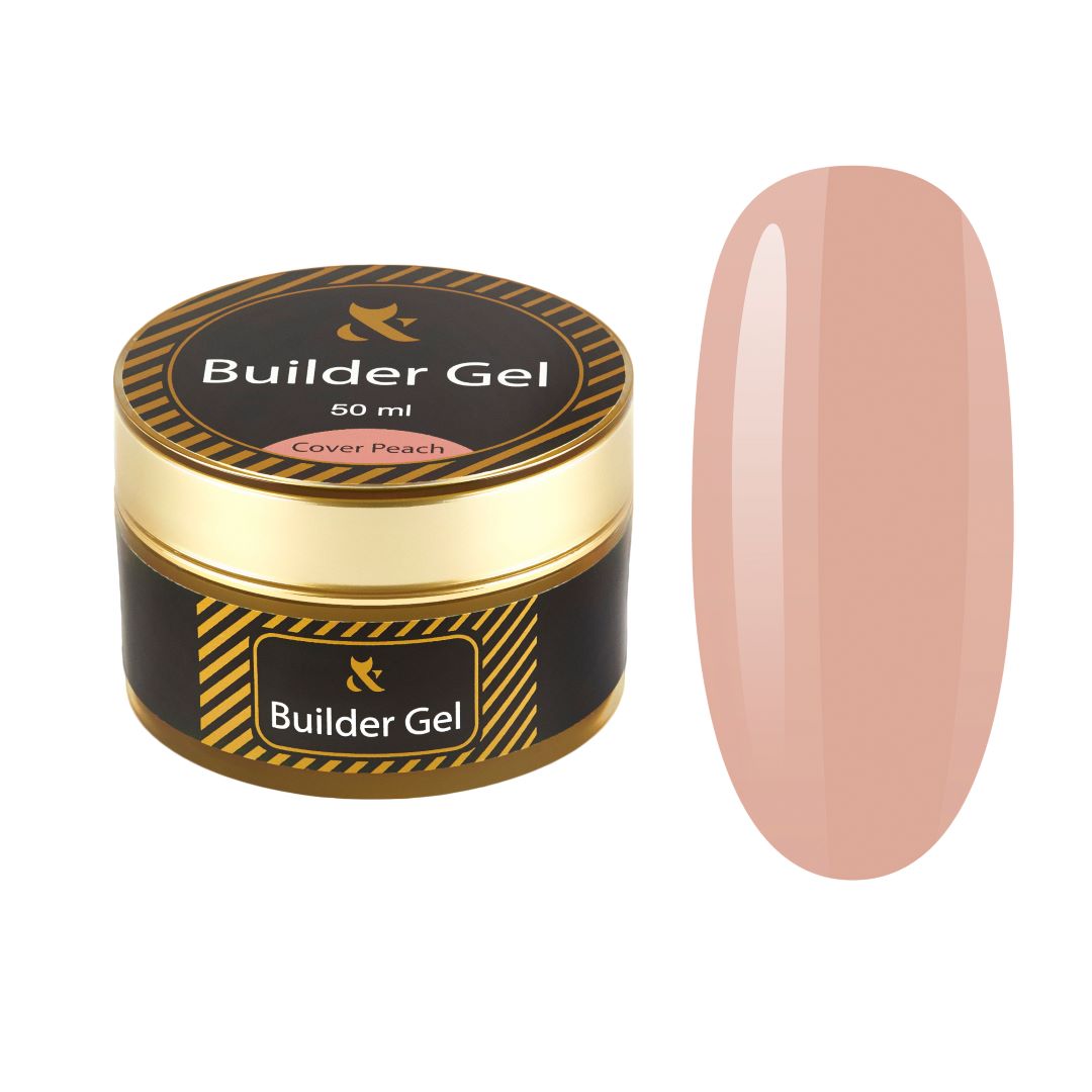 Builder Gel Cover Peach har  middels konsistens og holder smilelinjen perfekt.