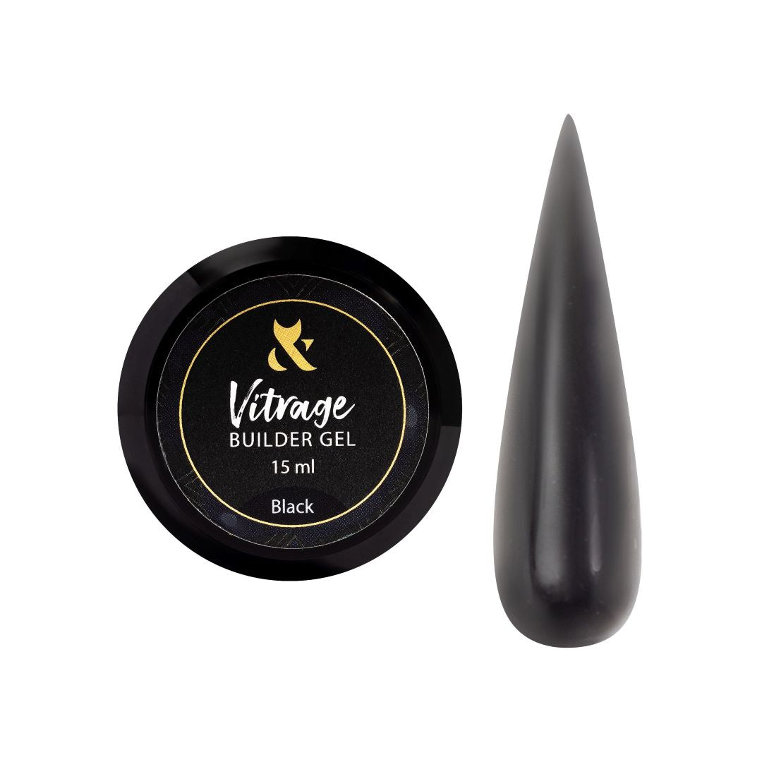 F.O.X Builder Gel "Vitrage" Black 15ml