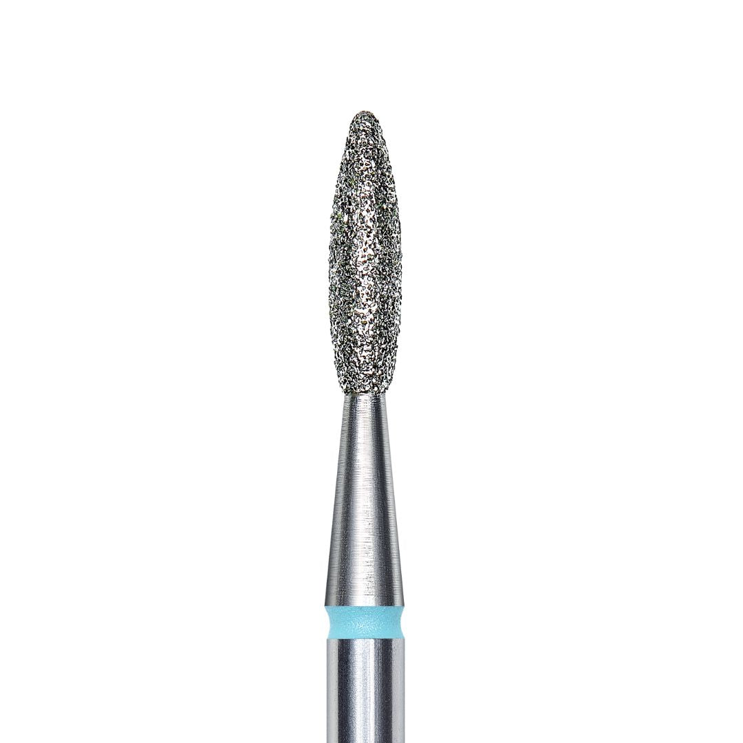 Diamond drill bits Flamme avrundet B=2,1mm H=8mm blå