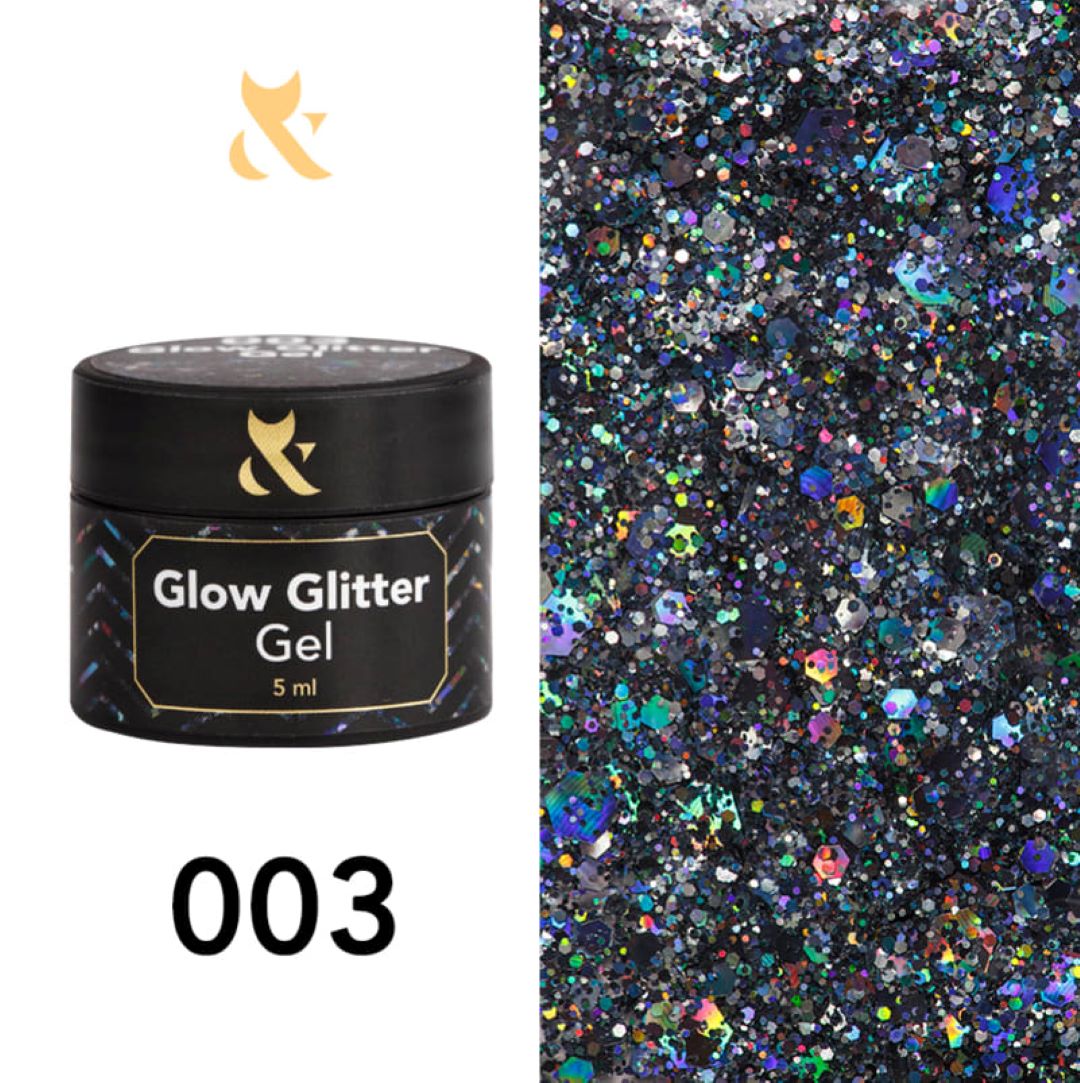 Glamorøs Neglepleie: F.O.X Glitter Gel med Volumetrisk Effekt