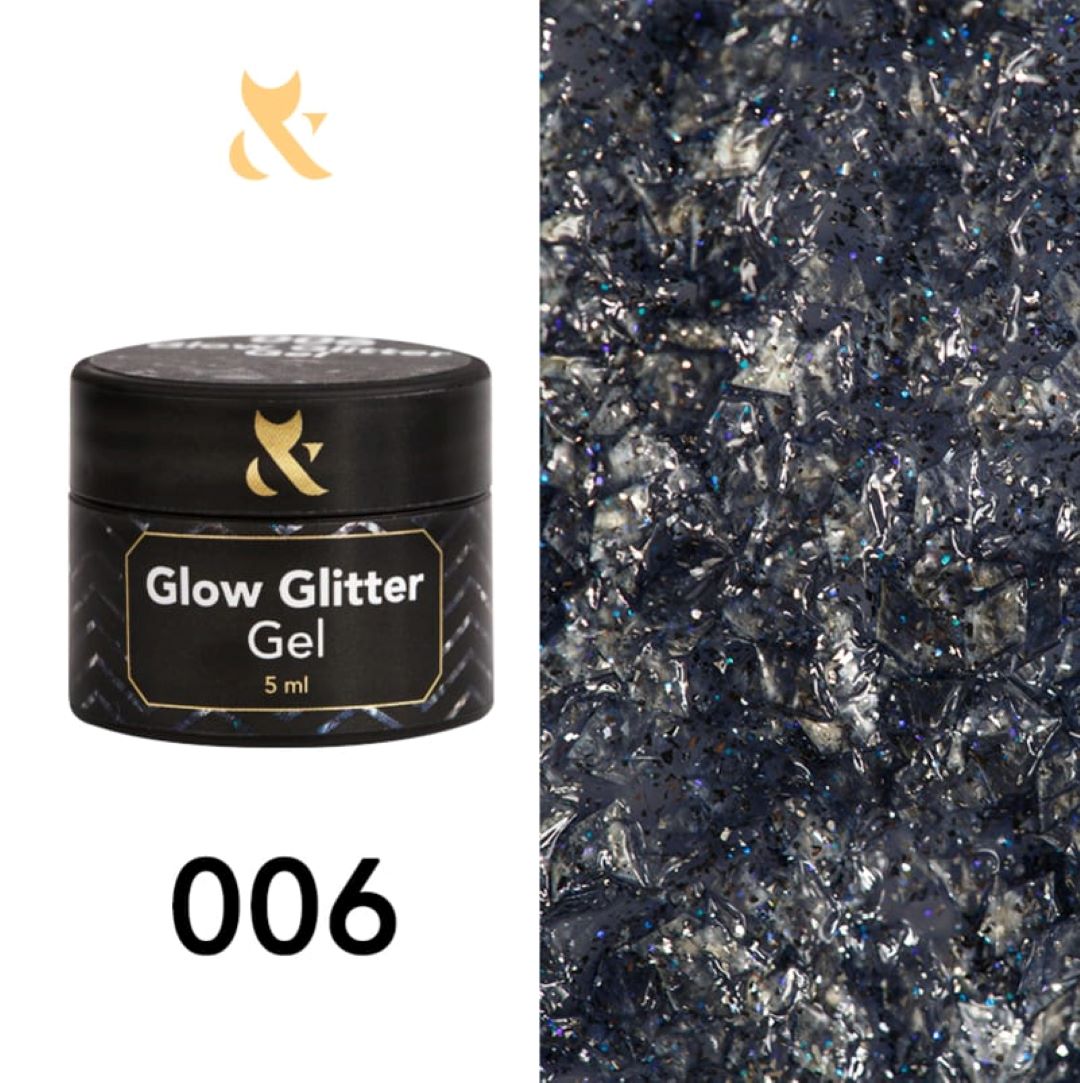 Akvarieeffekt Negler: F.O.X Glitter Gel for Festlig Utstråling.