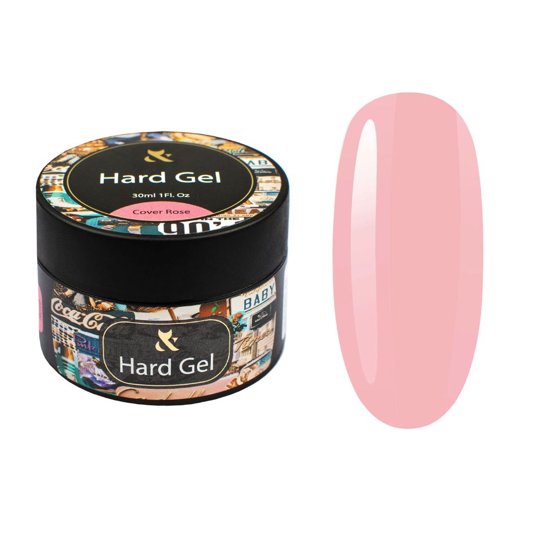 Hard Gel i cover rose skaper en romantisk og tiltalende look.