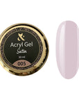 Akryl Gel Satin: Glatt overflate uten mye filing.