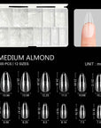 Soft Gel Tips Medium Almond 600stk