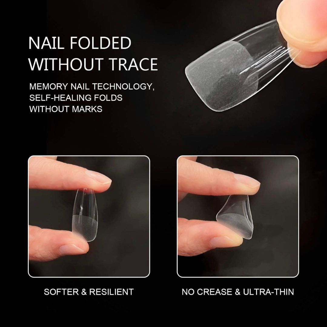 Soft Gel Tips Short Coffin