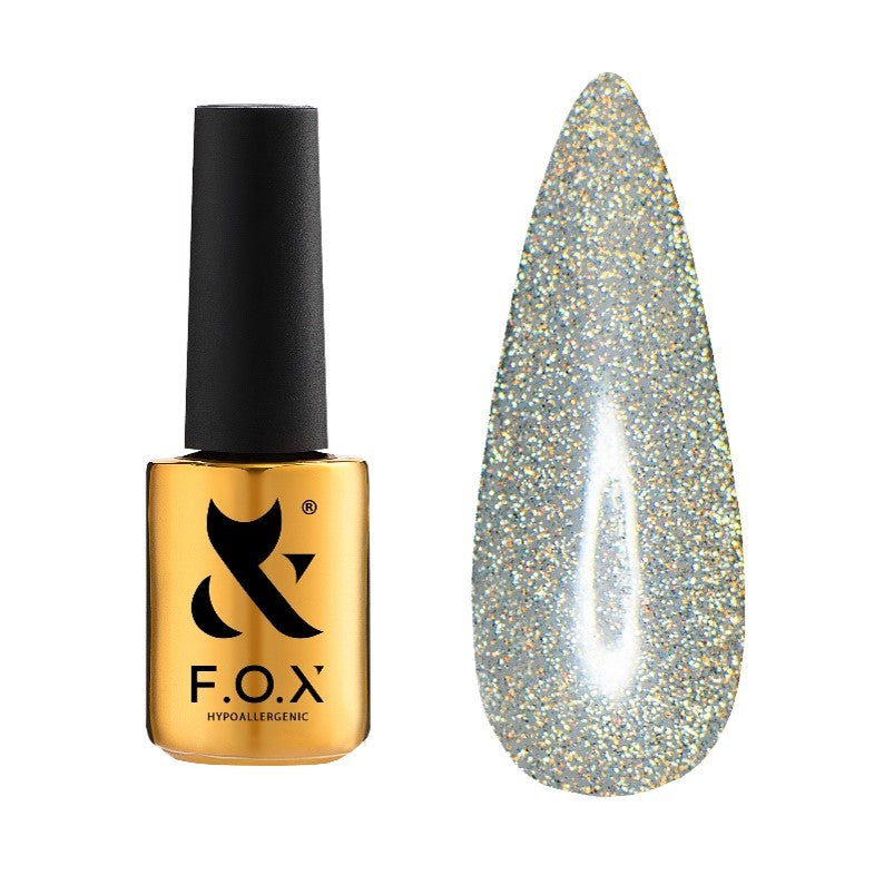 F.O.X Top Opal - en toppstrøk med glitrende opalpartikler. Det danner ikke et klebrig dispersjonslag.