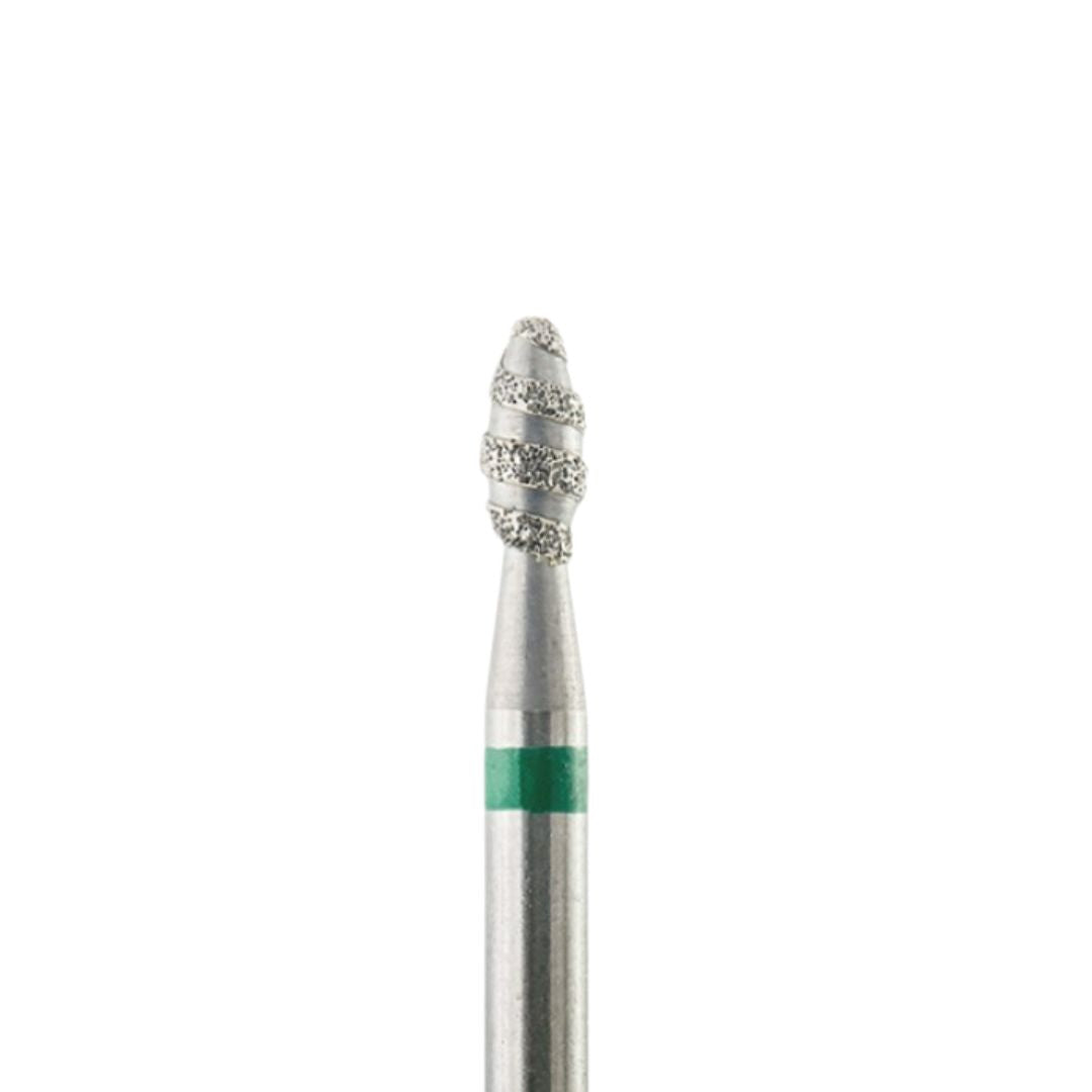 Diamond drill bits Tornado B=2,3mm H=3,4mm grønn